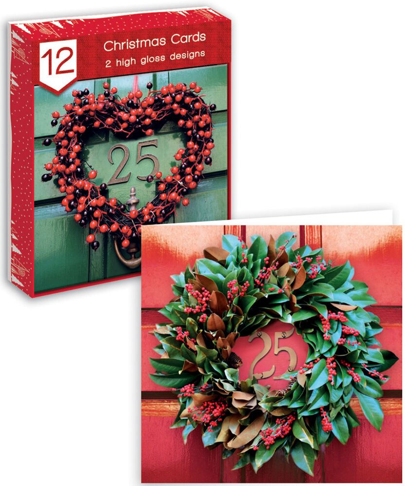 12 x Glossy Christmas  Cards
