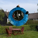 10 Meter - CASET REEL - 4 Way Gang Mains Socket with 10M Extension Lead Reel Power Cable