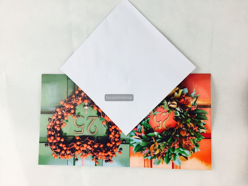 12 x Glossy Christmas  Cards