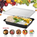 10 X Meal Prep Food Containers Microwavable BPA Free Plastic Lunch Box