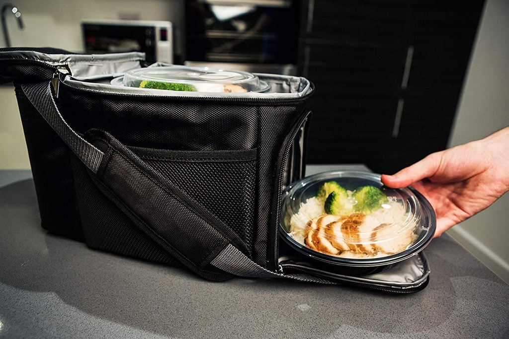 10 X Round Plastic Meal Prep Containers - Reusable BPA Free Food Containers with Airtight Lids