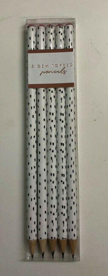 5 x Gem Topped Glam  Pencil