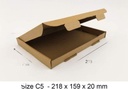 1000 X C5 A5 Size 218 x 159 x 20 mm Large Letter PIP Boxes