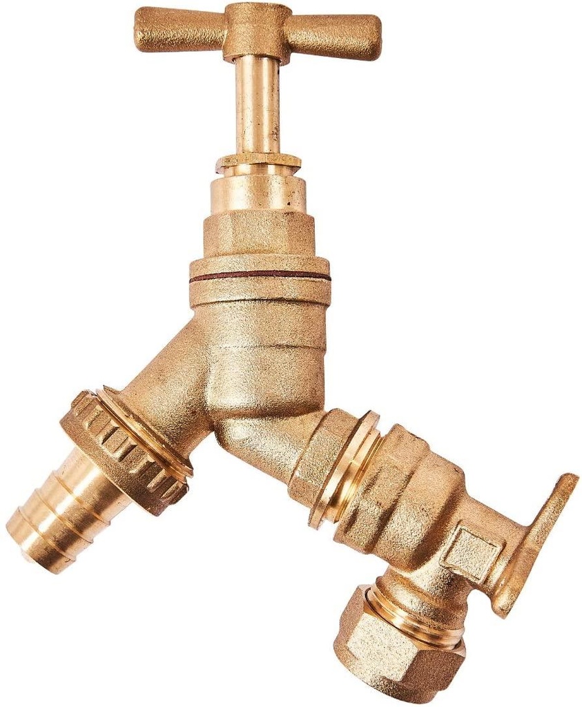1/2" X 3/4" BSP Brass Tap & Hose Adaptor