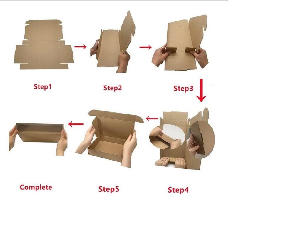 1000 X DL Size 220 x 110 x 20 mm Large Letter PIP Boxes