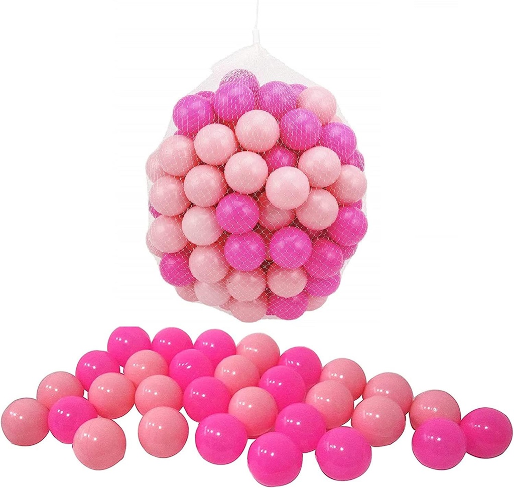 100 pcs of 6 cm Coloured Balls - PINK