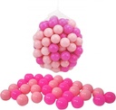 100 pcs of 6 cm Coloured Balls - PINK