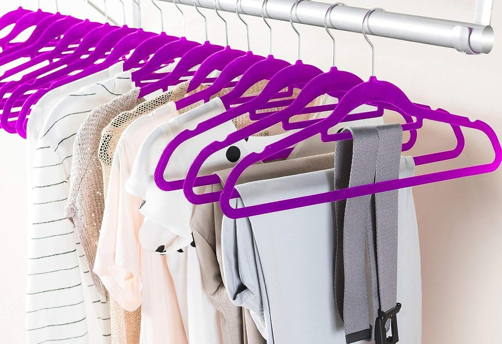 10 PK Velvet  Hangers Set  Packed