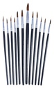 12pc Fine Pointed Tip Art Brush Set