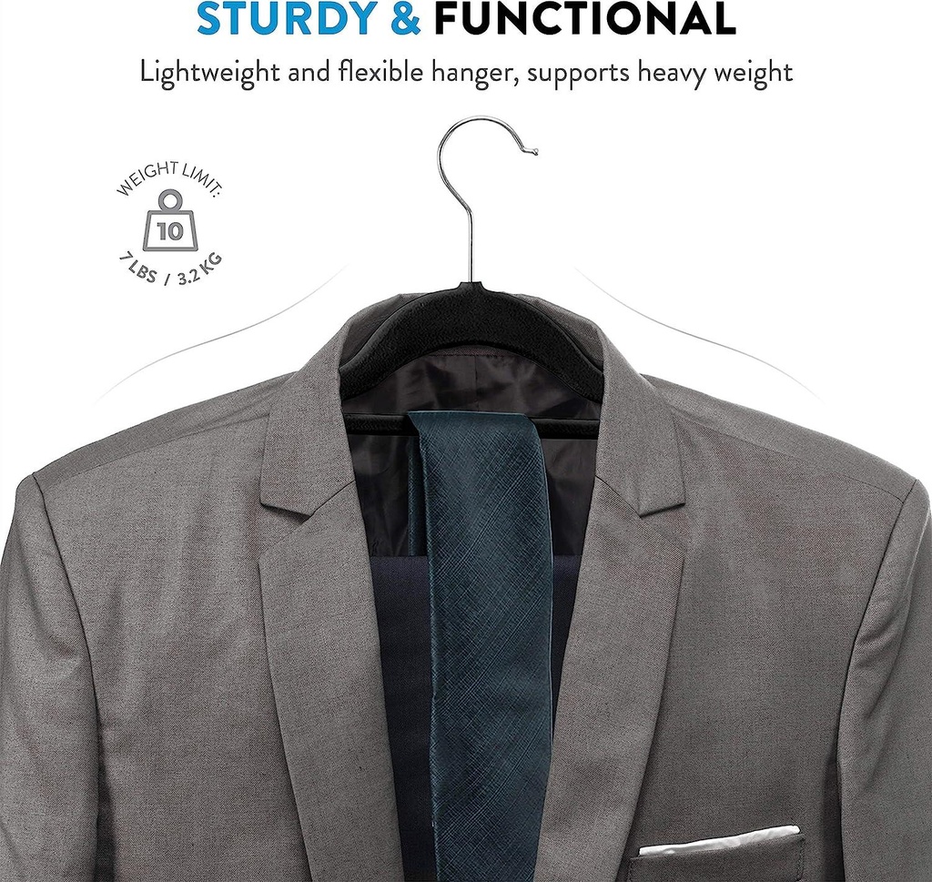 10 PK Velvet  Hangers Set  Packed