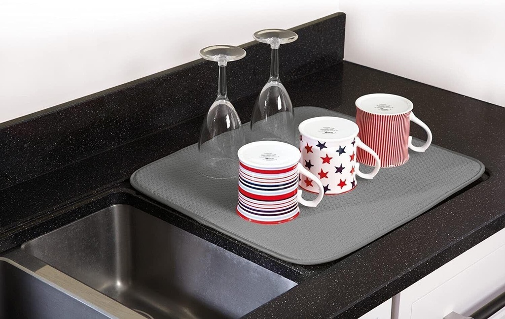 1 X Dish Drying Microfiber Mat  30cm x 40cm