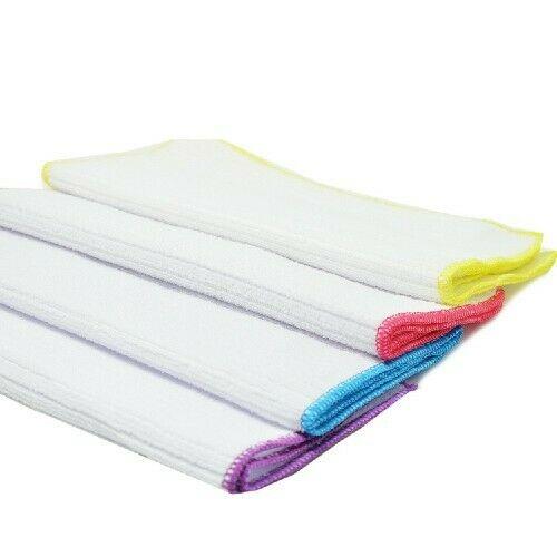 10 pk MICROFIBRE CLEANING CLOTHS Kitchen Clean Dish Tea Towels Drying Home