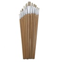 12pc Flat Tip Art Brush Set -
