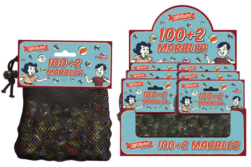 100 + 2 40 Glass Marbles In Colour