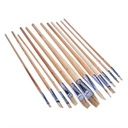 12pc Flat Tip Art Brush Set -