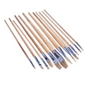 12pc Flat Tip Art Brush Set -