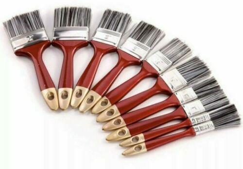 10 Pack Paint Brush Fine Brushes DIY Set  -  (1/2" 1" 1.5" 2" 2.5")