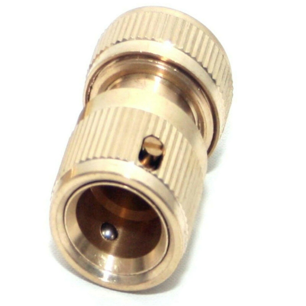 1/2" Brass Hose Connector Garden Watering Water Hose Pipe Tap Adaptor Fitting
