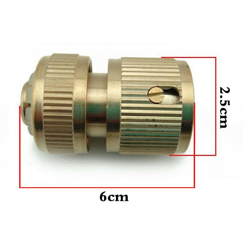 1/2" Brass Hose Connector Garden Watering Water Hose Pipe Tap Adaptor Fitting