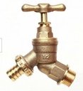 1/2" Brass Tap Hose Union BIB outside Wall Elbow