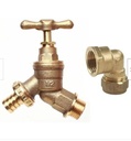 1/2" Brass Tap Hose Union BIB outside Wall Elbow