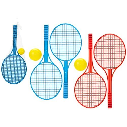 1 X Deluxe Tennis Set With Soft Ball  - 3 ASSORTED -