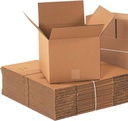 100 PK 10X10X10  Corrugated Cardboard Box for Packing, Moving and Storage