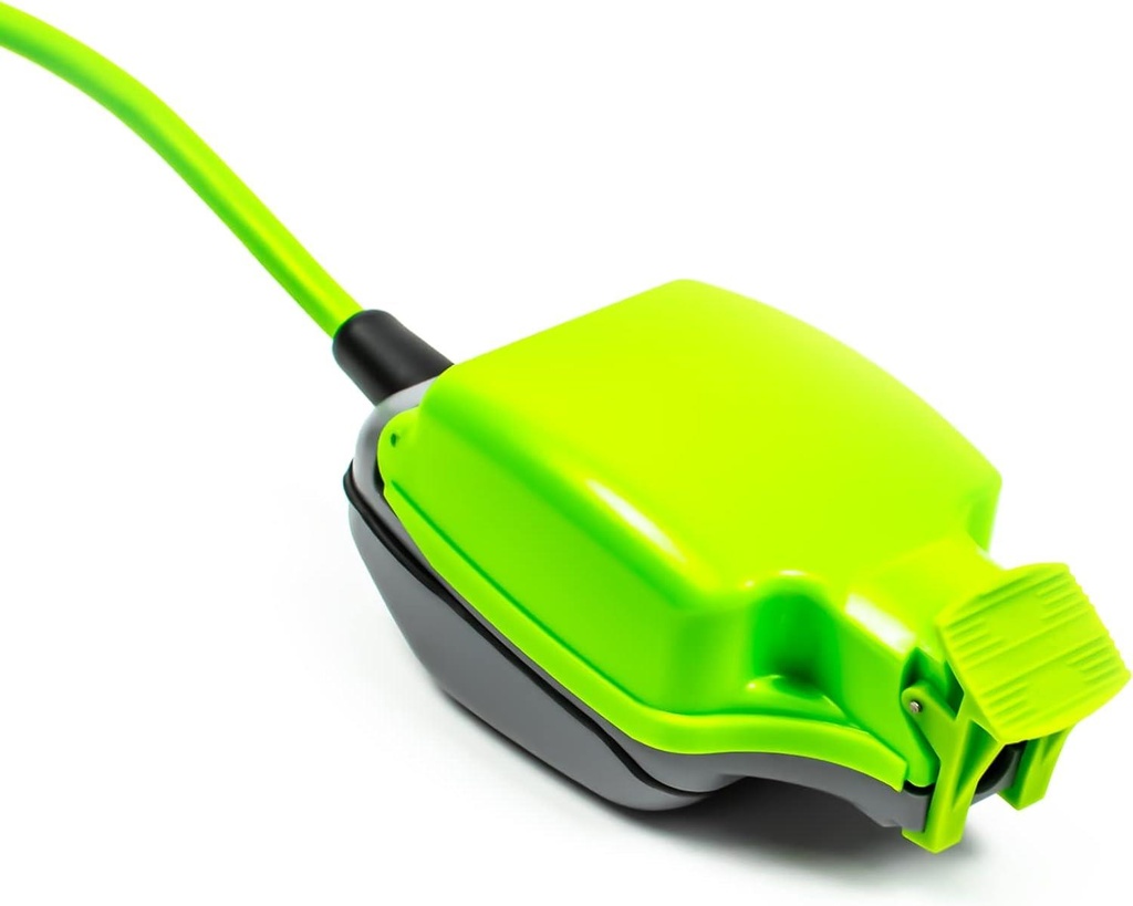 10 Mtr - Extension LEAD Socket - IP54 - 1 way -- Green Cable - Black Plug - 1 Pk