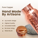 1 Liter Copper Water Bottle - Hammer