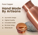 1 Liter Copper Water Bottle - Plain