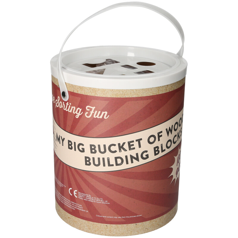 100pcs Blocks in a Bucket  Shape Sorting