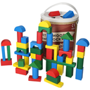 100pcs Blocks in a Bucket  Shape Sorting