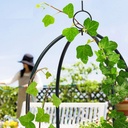 1.9M Easy Obelisk Black Garden Metal Obelisk Trellis