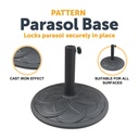 12 KG CAST IRON EFFECT PARASOL BASE