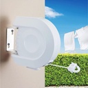 12 Meter Retractable Washing Line Airer Wall Mount Reel Clothes Dryer Rope