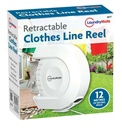 12 Meter Retractable Washing Line Airer Wall Mount Reel Clothes Dryer Rope