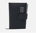 2025 Page a Day A7 Diary Soft Leather Feel Pocket Size Journal With Pen