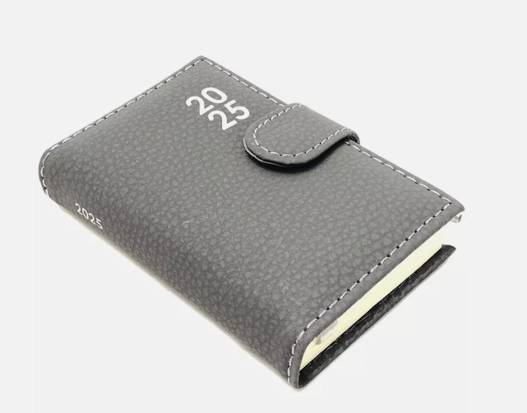 2025 Page a Day A7 Diary Soft Leather Feel Pocket Size Journal With Pen