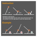 10PK SPIRAL THREAD TENT PEGS SCREW GROUND STAKE