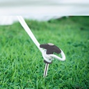 10PK SPIRAL THREAD TENT PEGS SCREW GROUND STAKE