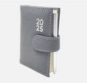 2025 Page a Day A7 Diary Soft Leather Feel Pocket Size Journal With Pen