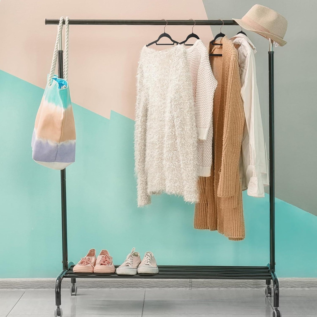 10PK Velvet Coat Hangers BLACK