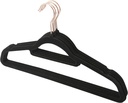 10PK Velvet Coat Hangers BLACK
