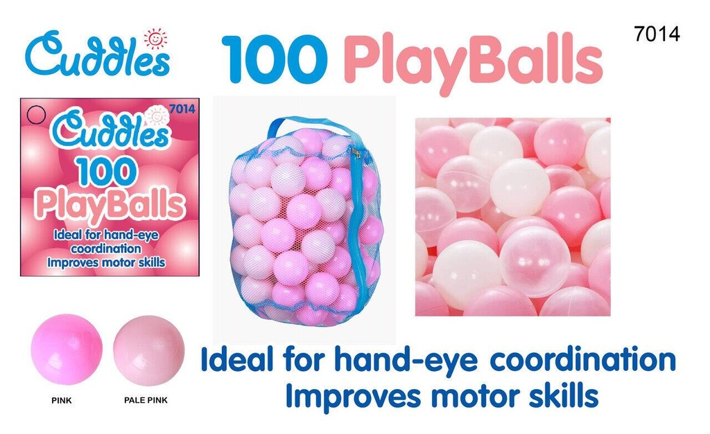100 BALLS PINK