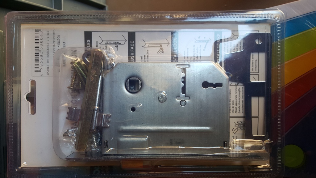 3" Lockcase Door handle For Interior Doors