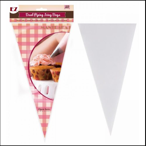 10 Dual Disposable Piping Icing Bags