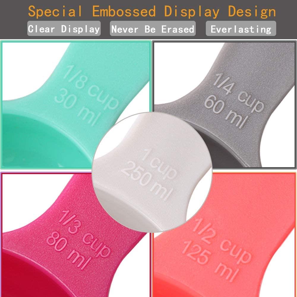 10 Piece Plastic Measuring Spoons Set.