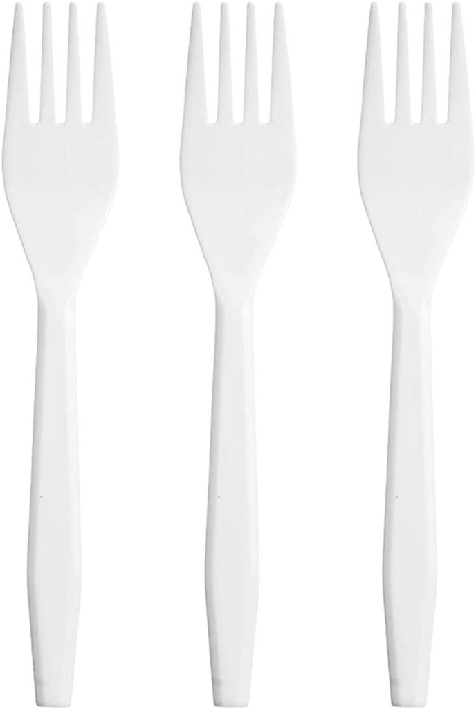 100 Classic Plastic Forks