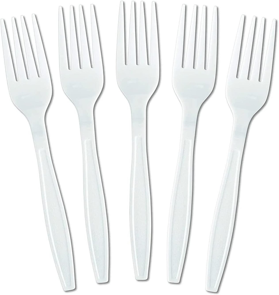 100 Classic Plastic Forks