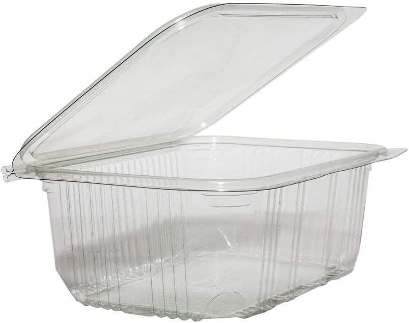 100 PC Hinged Lid Salad Containers 500cc